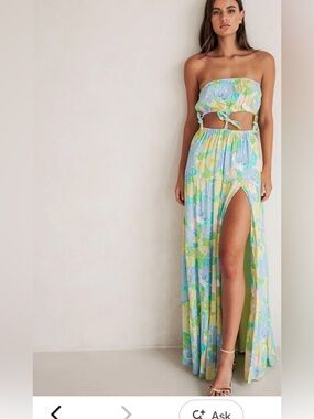 SABO strapless maxi dress sz M sz us 6